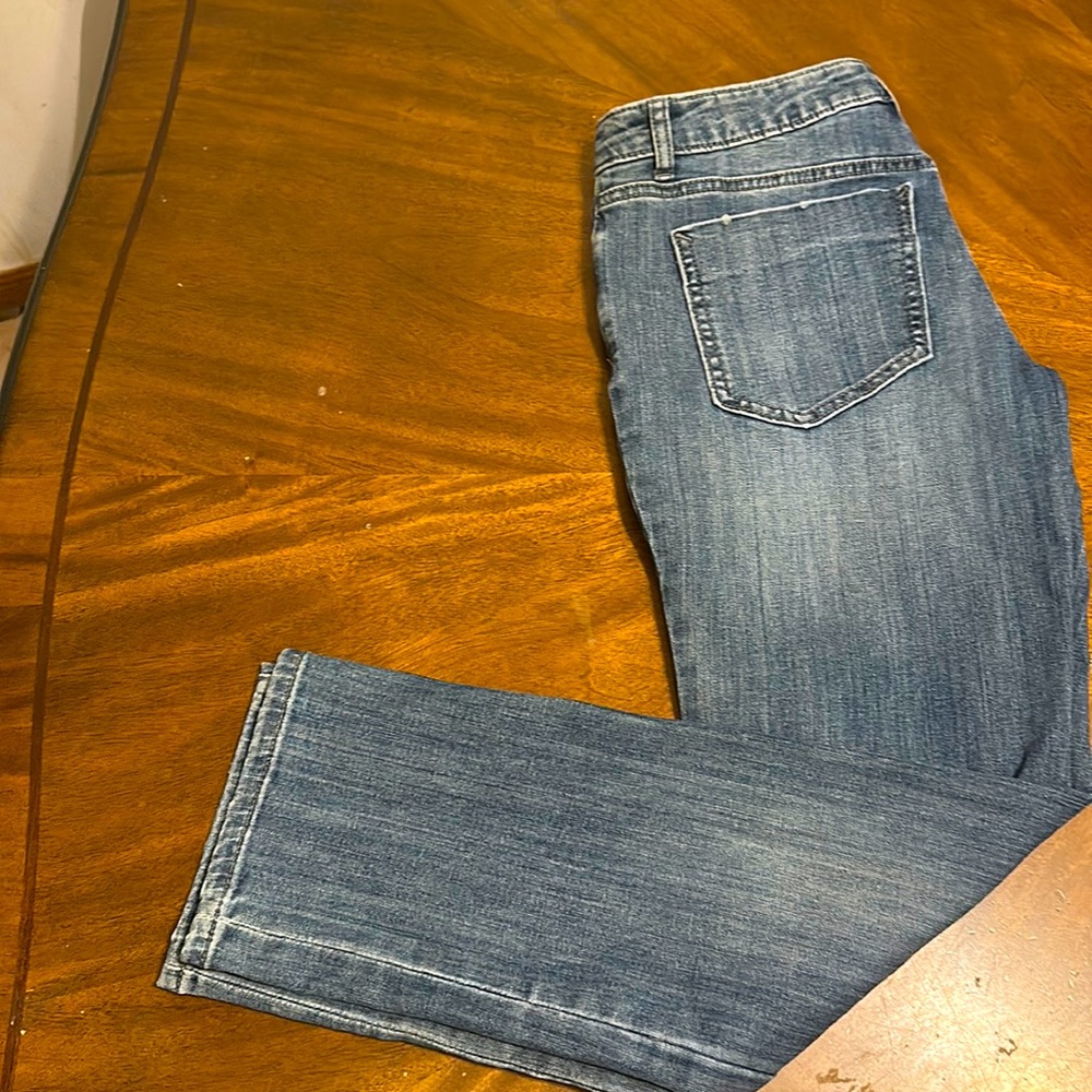 Simply Vera verawang denin pant woman sz 2 capri mid rise